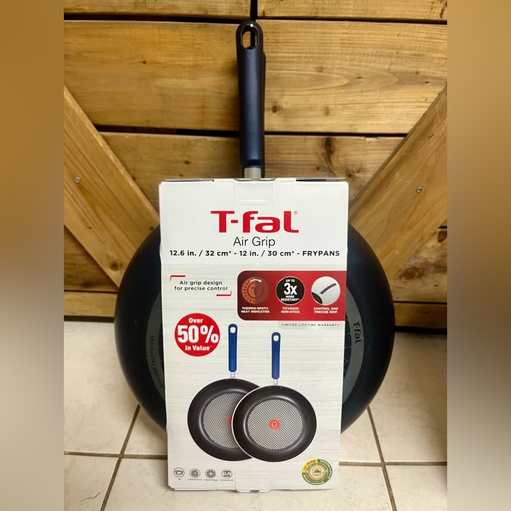 T-fal Air Grip Frypan Set